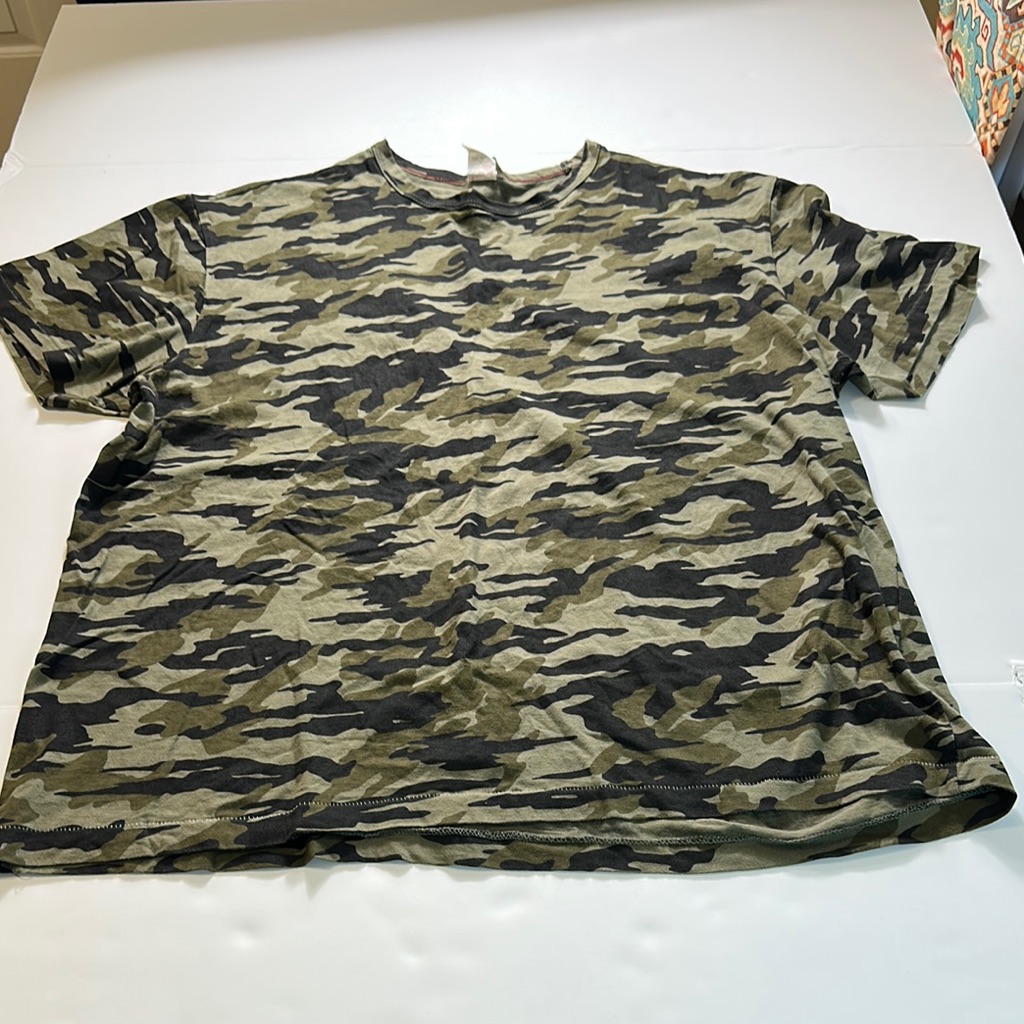 Champion + Todd Snyder Tee Shirt Mens Green Camo Cotton Short Sleeve 2xl